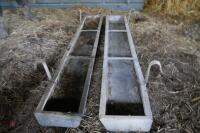 1 1.8M GALVANISED HOOK ON FEED TROUGHS