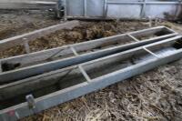 2 2.5M GALVANSIED HOOK ON FEED TROUGHS