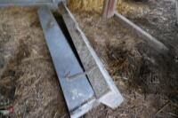 2 2.5M GALVANSIED HOOK ON FEED TROUGHS - 2