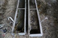 2 2.5M GALVANSIED HOOK ON FEED TROUGHS - 4