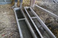 2 2.5M GALVANSIED HOOK ON FEED TROUGHS - 6