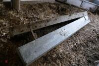 2 2.5M GALVANSIED HOOK ON FEED TROUGHS - 10