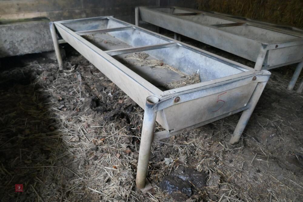 FREESTANDING GALVANISED BEEF TROUGHS