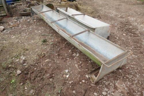 2 GROUND FEED TROUGHS