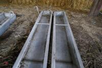 2 2.5M GALVANSIED HOOK ON FEED TROUGHS - 8