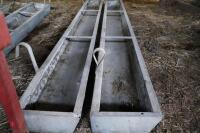 2 2.5M GALVANSIED HOOK ON FEED TROUGHS - 9