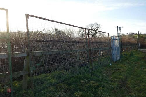 2 METAL MESH SECURITY GATES