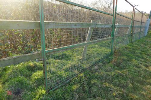 2 METAL MESH SECURITY GATES