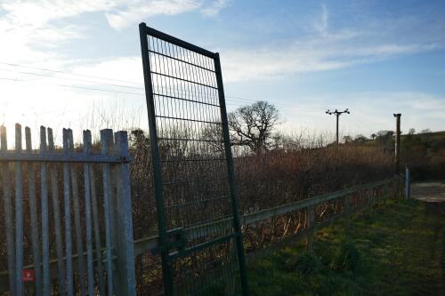 GREEN POWDER COATED SECURITY GATE