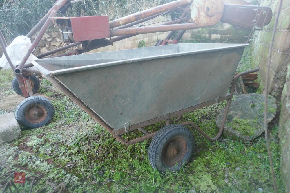 LARGE GALV WHEEL BARROW