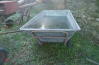 LARGE GALV WHEEL BARROW - 9