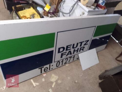 DEUTZ FAHR DEALERSHIP SIGN