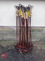 26 METAL ELECTRIC FENCE STAKES