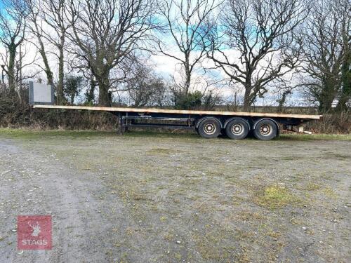 TRI-AXLE FLATBED ARTIC TRAILER