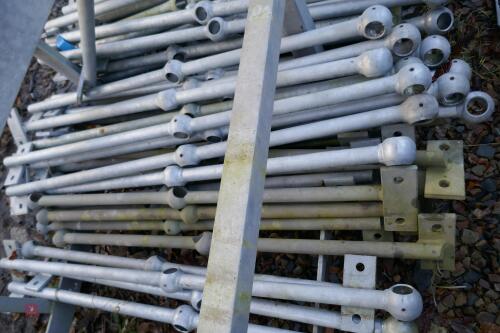 10 GALVANISED BALLAST RAIL POSTS