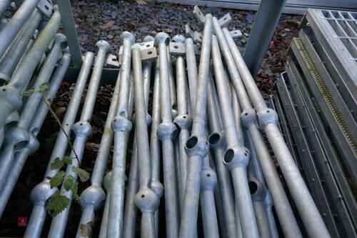 10 GALVANISED BALLAST RAIL STAIR POSTS