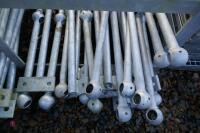 10 GALVANISED BALLAST RAIL STAIR POSTS - 2