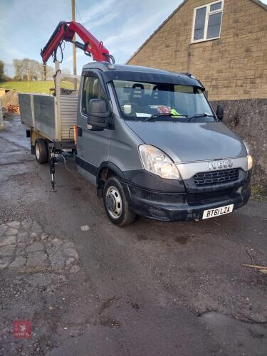 2012 IVECO DAILY TIPPER WITH HIAB