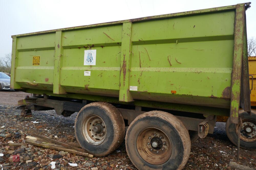 HENTON 12 TON TWIN AXLE GRAIN TRAILER