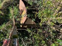 OLD TRACTOR BUCKET AND LOADER FRAME