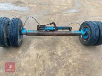 AXLE WITH BRAKES, DOUBLE COIN - 5