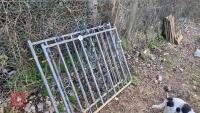 PAIR OF GALVANISED GARDEN GATES - 3