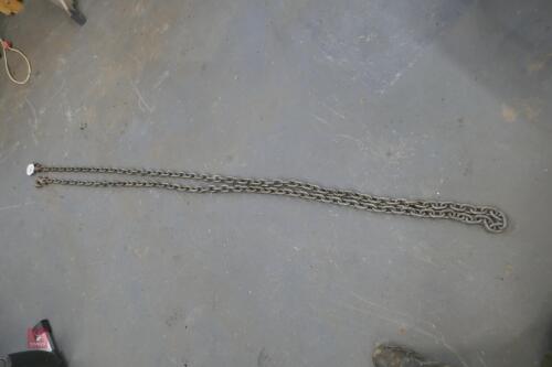 LENGTH OF CHAIN WITH 2 HOOKS ENDS