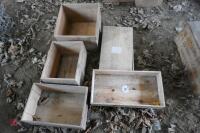 5 WOODEN WINE BOXES - 4