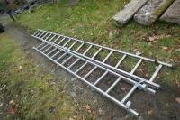 2 ALUMINIUM LADDERS - 4