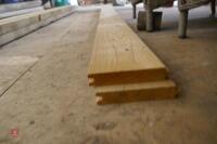 2 LENGTHS OF TONGUE AND GROOVE - 2