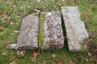 3 HALF MOON GRANITE COPING STONES - 2