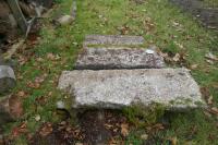 3 HALF MOON GRANITE COPING STONES - 3