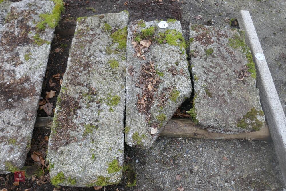 3 HALF MOON GRANITE COPING STONES