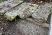 3 HALF MOON GRANITE COPING STONES - 2