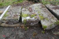 3 HALF MOON GRANITE COPING STONES - 4