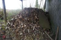 LARGE HEAP OF CUT FIREWOOD LOGS