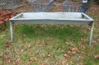 FREESTANDING GALVANISED CATTLE TROUGH