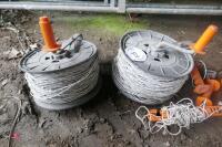 2 GALLAGHER REELS OF ELECTRIC FENCE CORD - 4