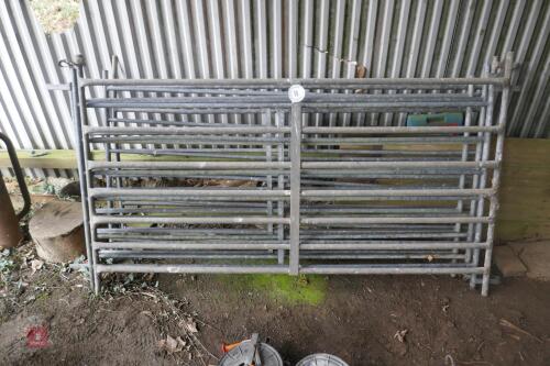 6 6' GALVANISED SHEEP HURDLES