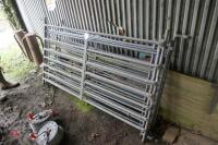 6 6' GALVANISED SHEEP HURDLES - 5