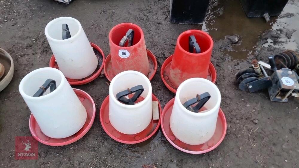 6 POULTRY FEEDERS