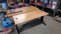 PAIR OF OFFICE TABLES