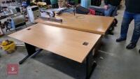 PAIR OF OFFICE TABLES - 2