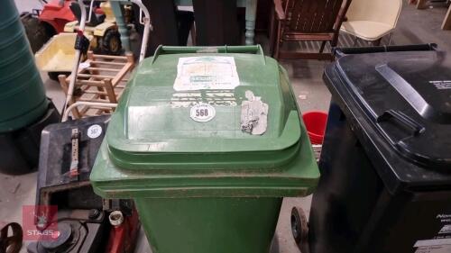 GREEN WHEELIE BIN