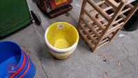 7 YELLOW BUCKETS