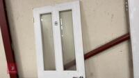 WOODEN DOOR WITH GLASS PANELS - 4