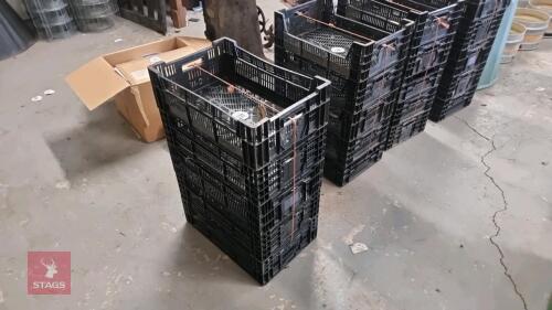 5 X PLASTIC STORAGE CRATES