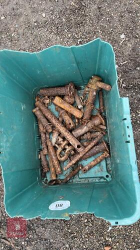 BOX OF TRACTOR PINS