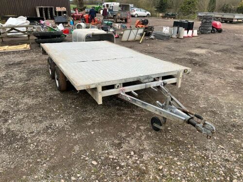 IFOR WILLIAMS 12' FLAT BED TRAILER