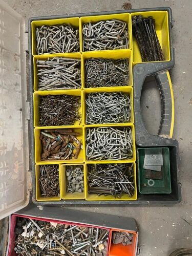 2 TUBS OF SCREWS ETC